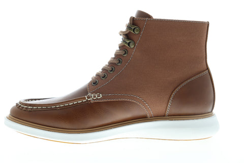 Robert Wayne Doug RW100560M Mens Brown Leather High Top Casual Dress Boots