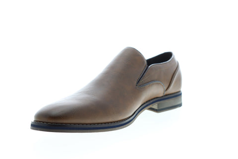 Robert Wayne Seger RW100576M Mens Brown Leather Low Top Casual Loafers Shoes