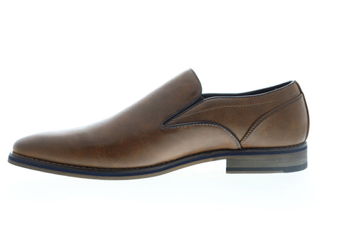 Robert Wayne Seger RW100576M Mens Brown Leather Low Top Casual Loafers Shoes