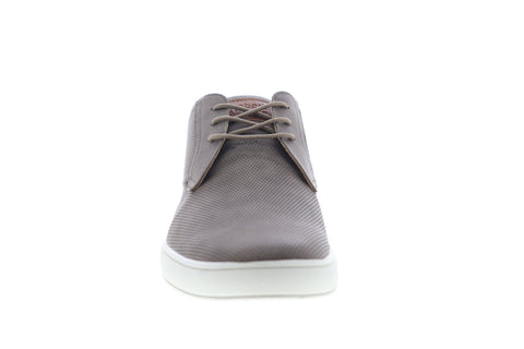 Robert Wayne Aaron RW100593M Mens Gray Leather Low Top Plain Toe Oxfords Shoes