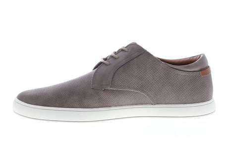 Robert Wayne Aaron RW100593M Mens Gray Leather Low Top Plain Toe Oxfords Shoes