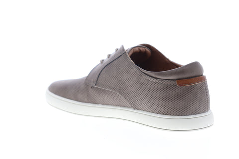 Robert Wayne Aaron RW100593M Mens Gray Leather Low Top Plain Toe Oxfords Shoes