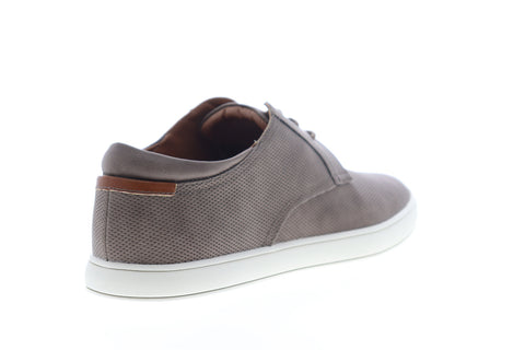 Robert Wayne Aaron RW100593M Mens Gray Leather Low Top Plain Toe Oxfords Shoes