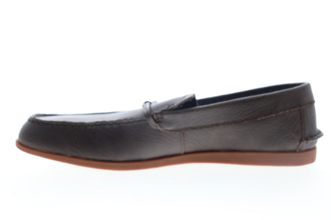 Robert Wayne TF Akira RWF1013M Mens Brown Leather Low Top Casual Loafers Shoes