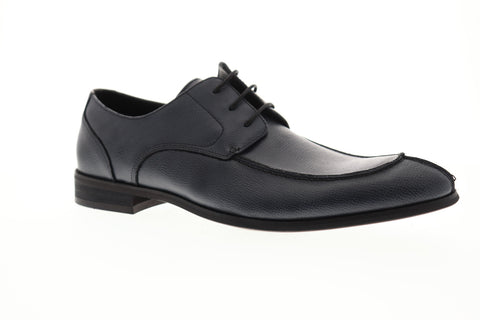 Robert Wayne Tf Walt Mens Black Leather Casual Dress Lace Up Oxfords Shoes
