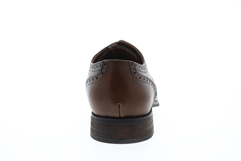 Robert Wayne Nile RWF1040M Mens Brown Leather Low Top Wingtip Oxfords Shoes