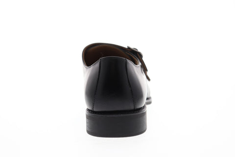 Robert Wayne Tf Arnold RWF1042M Mens Black Leather Monk Strap Oxfords Shoes