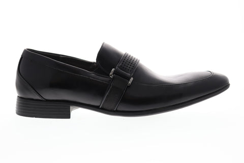 Robert Wayne Tf Tristian RWF1044M Mens Black Leather Casual Loafers Shoes
