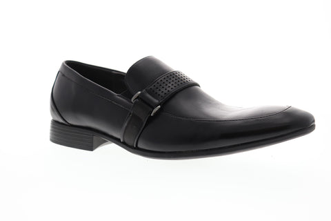 Robert Wayne Tf Tristian RWF1044M Mens Black Leather Casual Loafers Shoes