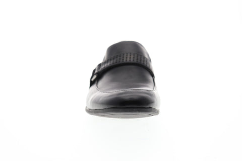 Robert Wayne Tf Tristian RWF1044M Mens Black Leather Casual Loafers Shoes