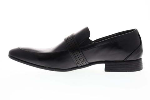 Robert Wayne Tf Tristian RWF1044M Mens Black Leather Casual Loafers Shoes