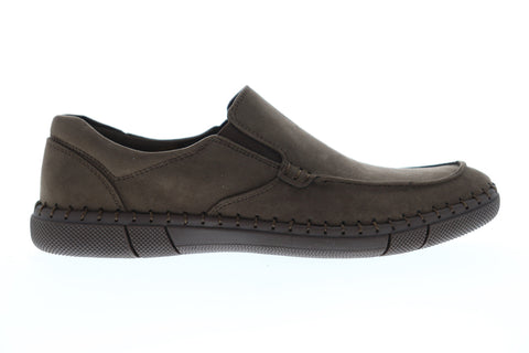 Robert Wayne Tf Trail RWF1045M Mens Brown Suede Slip On Casual Loafers Shoes
