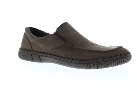 Robert Wayne Tf Trail RWF1045M Mens Brown Suede Slip On Casual Loafers Shoes