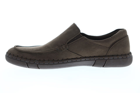 Robert Wayne Tf Trail RWF1045M Mens Brown Suede Slip On Casual Loafers Shoes