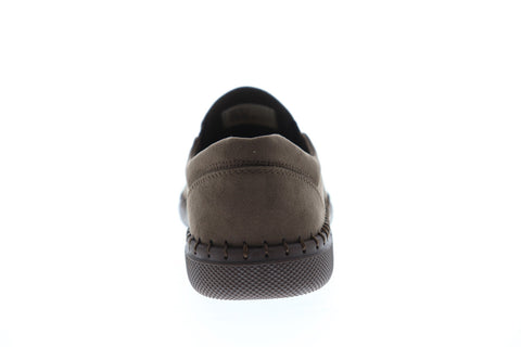 Robert Wayne Tf Trail RWF1045M Mens Brown Suede Slip On Casual Loafers Shoes