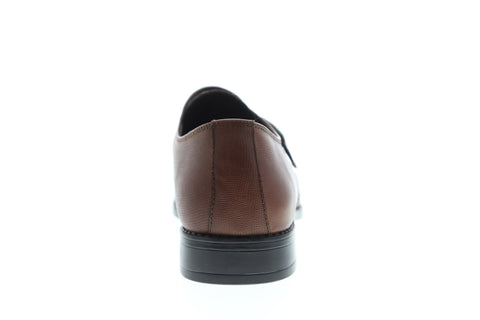 Robert Wayne Tf Valor RWF1068M Mens Brown Leather Monk Strap Oxfords Shoes