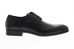 Robert Wayne Vesper RWF1118M Mens Black Leather Lace Up Plain Toe Oxfords Shoes