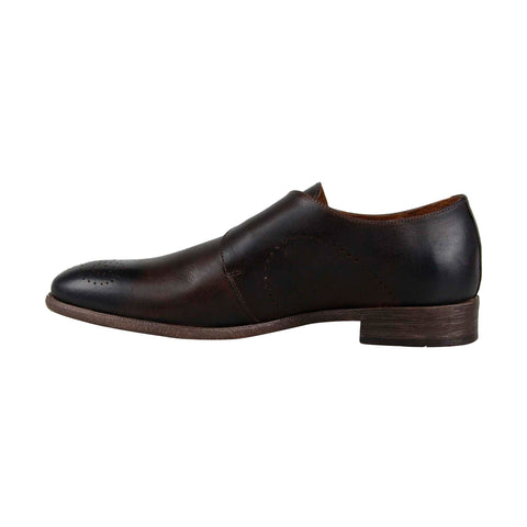 Robert Wayne Tf Montana RWF1190M Mens Brown Leather Monk Strap Oxfords Shoes