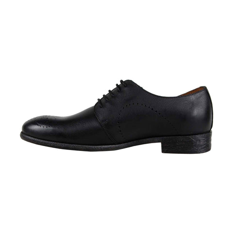Robert Wayne Utah Derby RWF1193M Mens Black Leather Plain Toe Oxfords Shoes