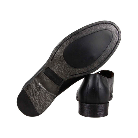 Robert Wayne Utah Derby RWF1193M Mens Black Leather Plain Toe Oxfords Shoes