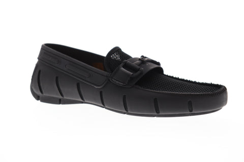Robert Wayne TF Monaco RWF1214M Mens Black Mesh Low Top Casual Loafers Shoes