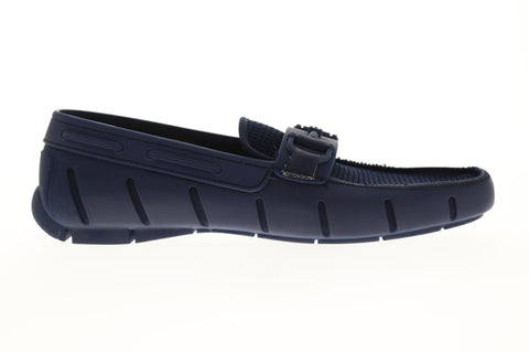 Robert Wayne TF Monaco RWF1215M Mens Blue Mesh Low Top Casual Loafers Shoes