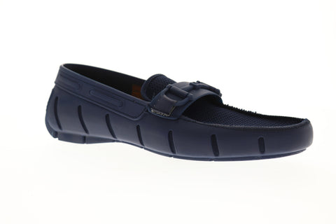 Robert Wayne TF Monaco RWF1215M Mens Blue Mesh Low Top Casual Loafers Shoes