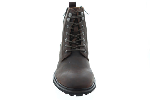 Robert Wayne Thomas RWF1254M Mens Brown Leather Zipper Casual Dress Boots