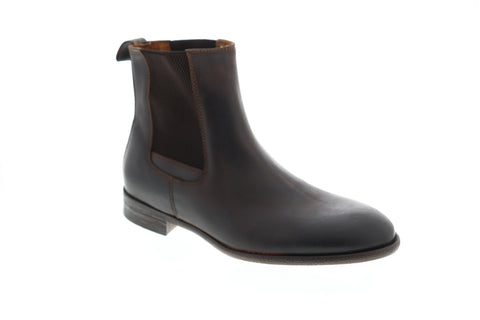 Robert Wayne Oregon RWF1264M Mens Brown Leather Slip On Chelsea Boots