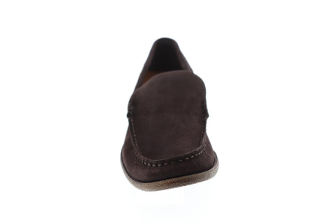 Robert Wayne Maine Moc RWF1275M Mens Brown Suede Slip On Casual Loafers Shoes