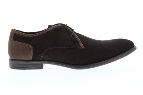 Robert Wayne TF Giona RWF1285M Mens Brown Suede Low Top Plain Toe Oxfords Shoes
