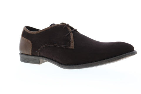 Robert Wayne TF Giona RWF1285M Mens Brown Suede Low Top Plain Toe Oxfords Shoes