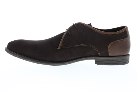 Robert Wayne TF Giona RWF1285M Mens Brown Suede Low Top Plain Toe Oxfords Shoes