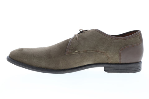 Robert Wayne TF Giona RWF1287M Mens Brown Suede Low Top Plain Toe Oxfords Shoes