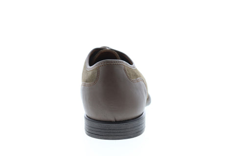 Robert Wayne TF Giona RWF1287M Mens Brown Suede Low Top Plain Toe Oxfords Shoes