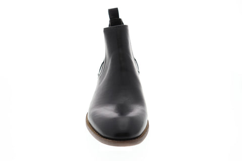 Robert Wayne Oklahoma RWF1295M Mens Black Mid Top Slip On Chelsea Boots
