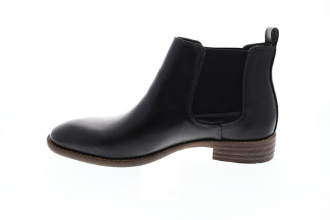 Robert Wayne Oklahoma RWF1295M Mens Black Mid Top Slip On Chelsea Boots