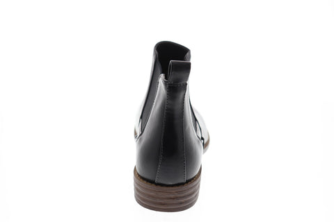 Robert Wayne Oklahoma RWF1295M Mens Black Mid Top Slip On Chelsea Boots