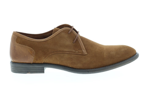Robert Wayne TF Giona RWF1301M Mens Brown Suede Low Top Plain Toe Oxfords Shoes