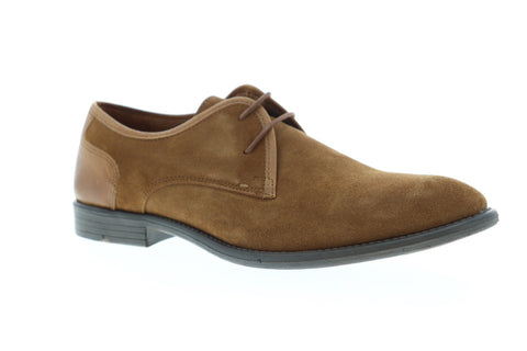 Robert Wayne TF Giona RWF1301M Mens Brown Suede Low Top Plain Toe Oxfords Shoes
