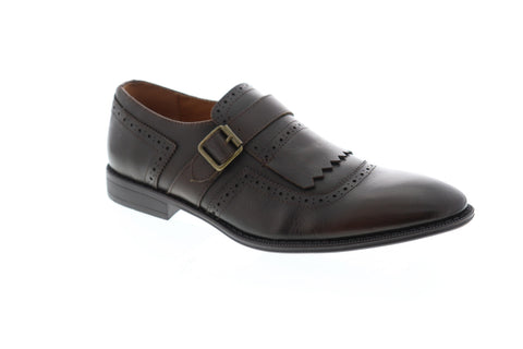 Robert Wayne Callan RWS10001M Mens Brown Leather Monk Strap Oxfords Shoes
