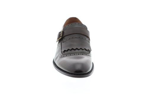 Robert Wayne Callan RWS10001M Mens Brown Leather Monk Strap Oxfords Shoes