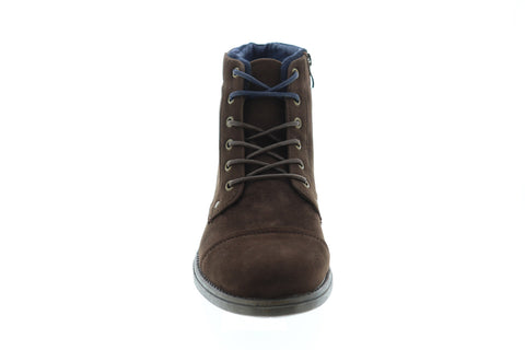 Robert Wayne Jaron RWS10006M Mens Brown Suede Zipper Casual Dress Boots
