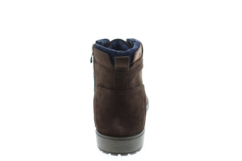 Robert Wayne Jaron RWS10006M Mens Brown Suede Zipper Casual Dress Boots