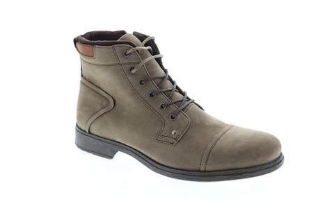 Robert Wayne Jaron RWS10008M Mens Gray Leather Zipper Casual Dress Boots
