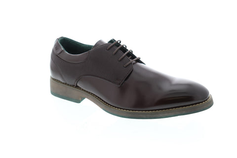 Robert Wayne Sandrino RWS10009M Mens Brown Low Top Plain Toe Oxfords Shoes