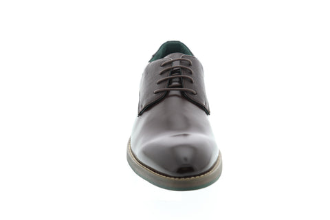 Robert Wayne Sandrino RWS10009M Mens Brown Low Top Plain Toe Oxfords Shoes