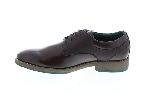 Robert Wayne Sandrino RWS10009M Mens Brown Low Top Plain Toe Oxfords Shoes