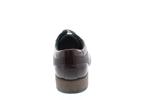 Robert Wayne Sandrino RWS10009M Mens Brown Low Top Plain Toe Oxfords Shoes