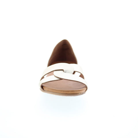 Miz Mooz Amory-Eu Womens Gold Leather Slip On Strap Sandals Shoes
